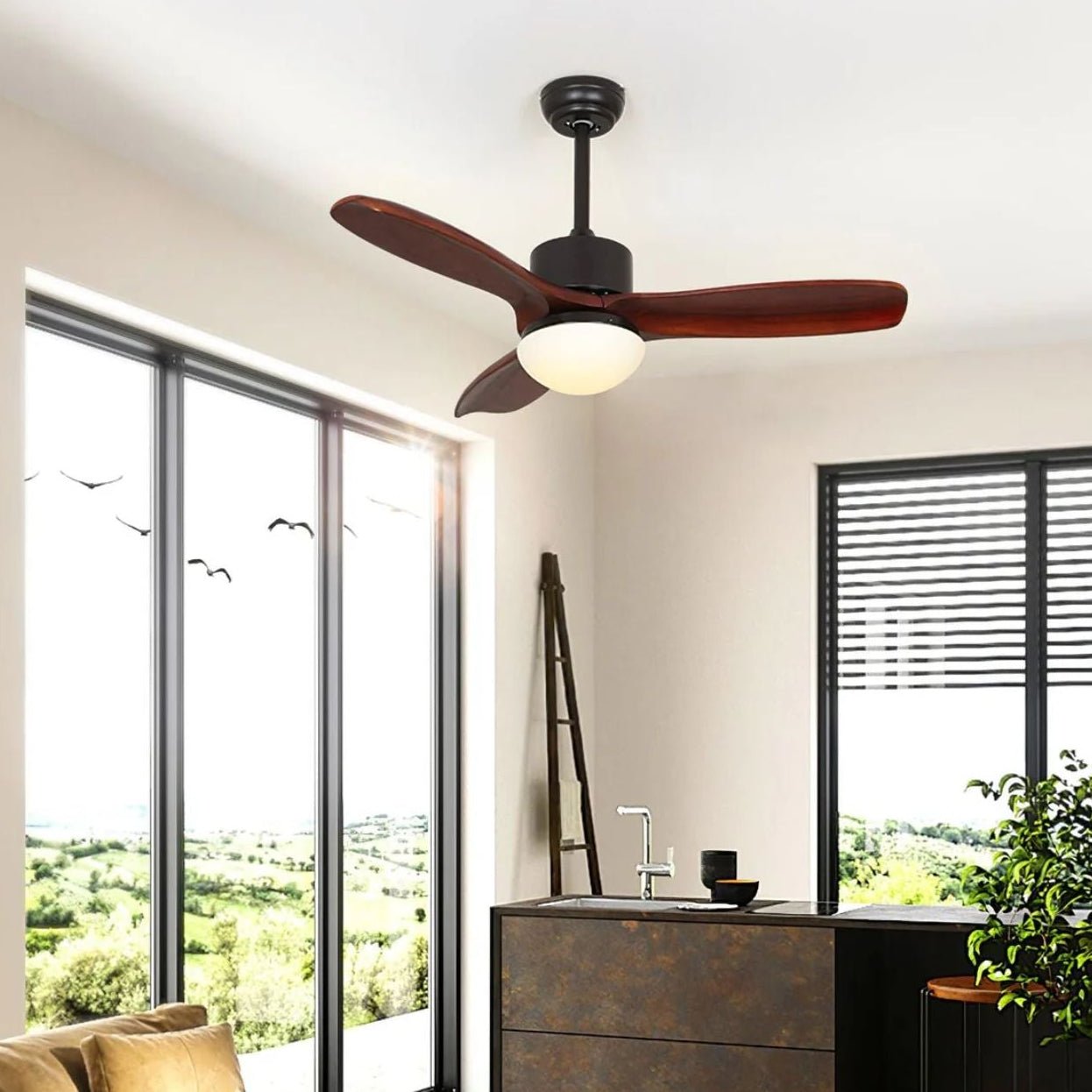 Salore ventilateur de plafond bois - Valora Design