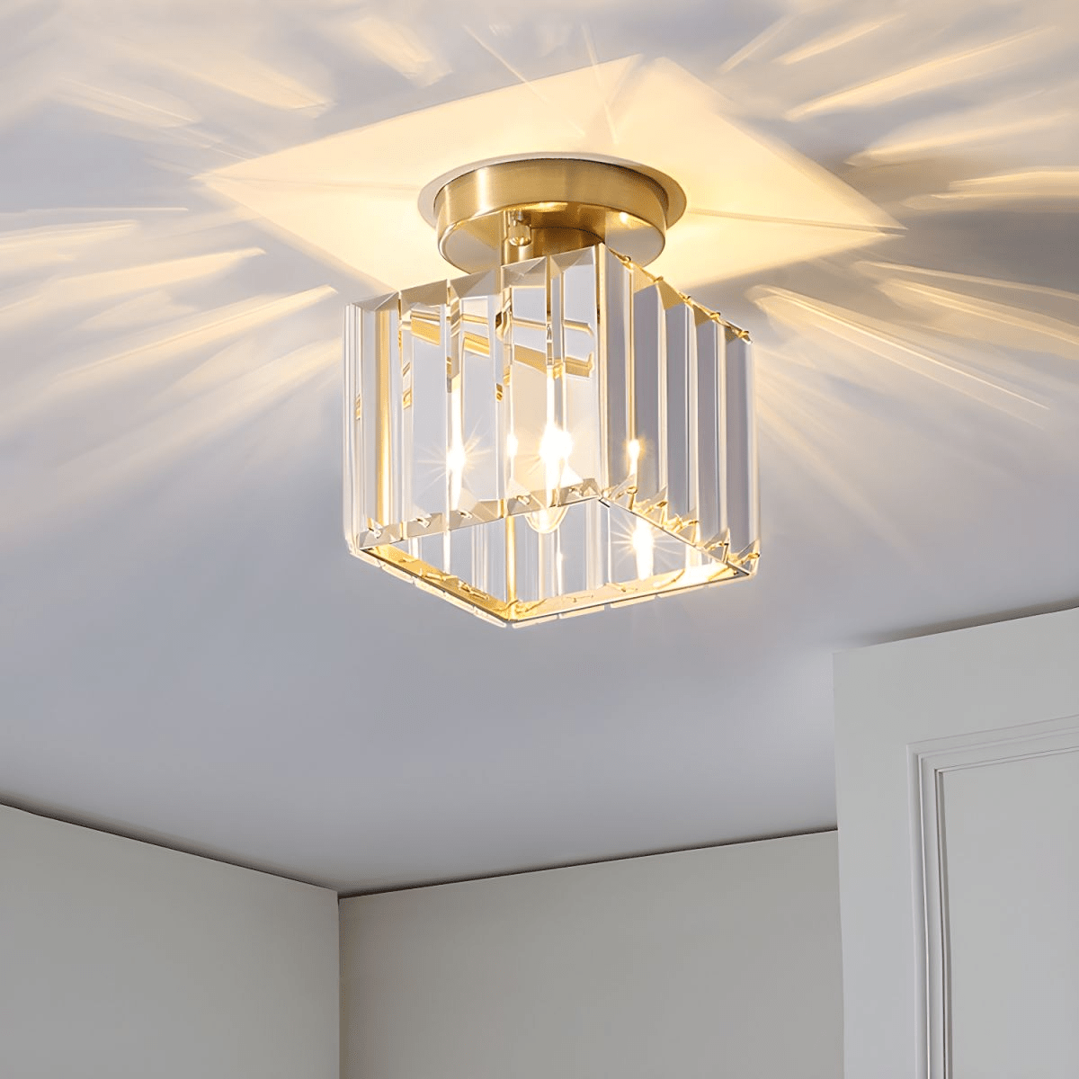 Soléon plafonnier cristal - Valora Design