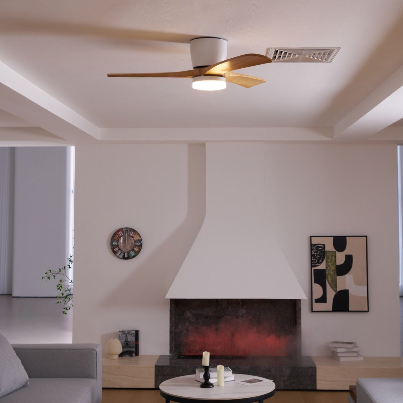 Soranne ventilateur de plafond bois - Valora Design