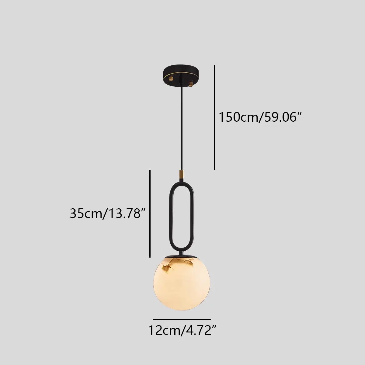 Suspension en albâtre Lacourvaux - Valora Design