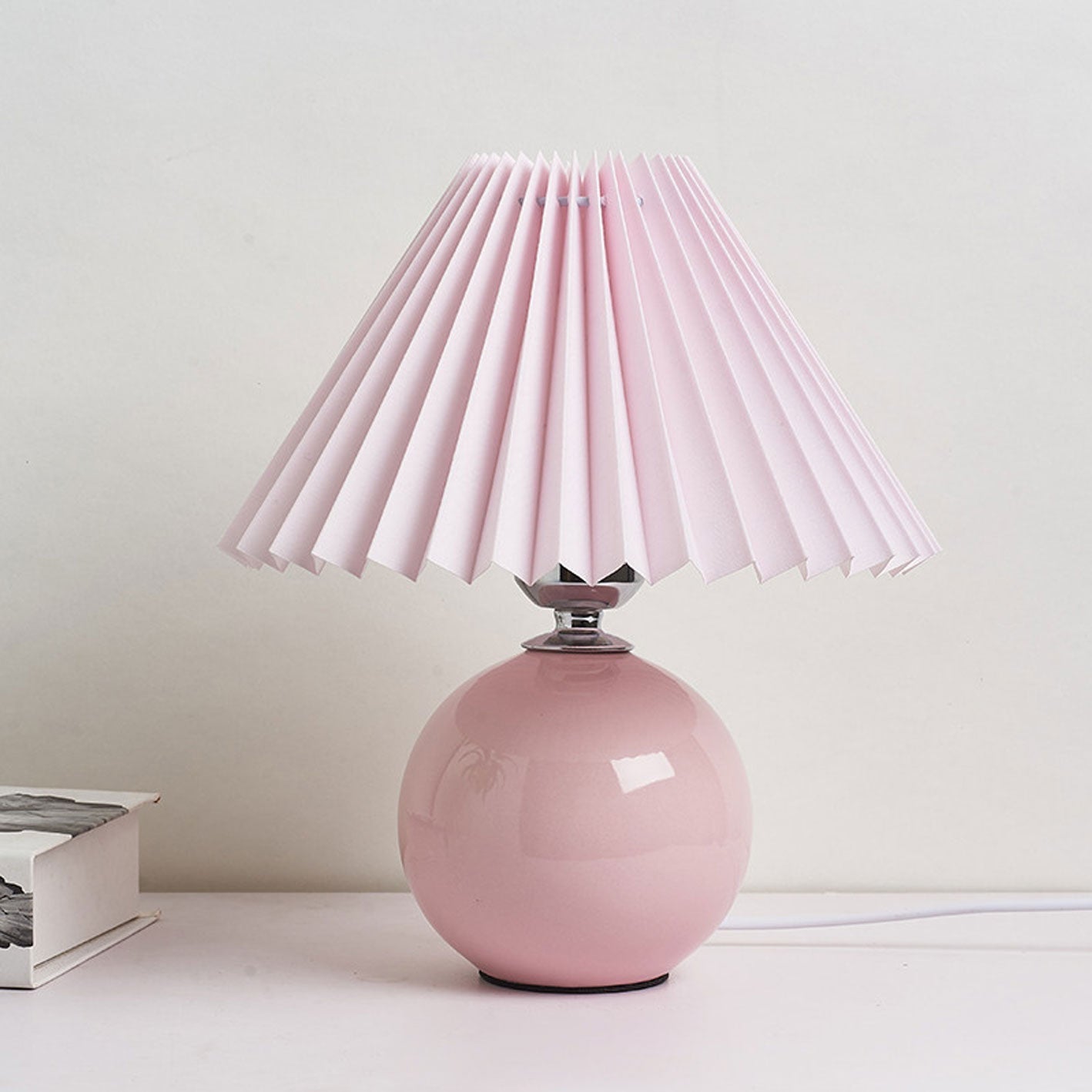 Lampe de table plissée Haionoris