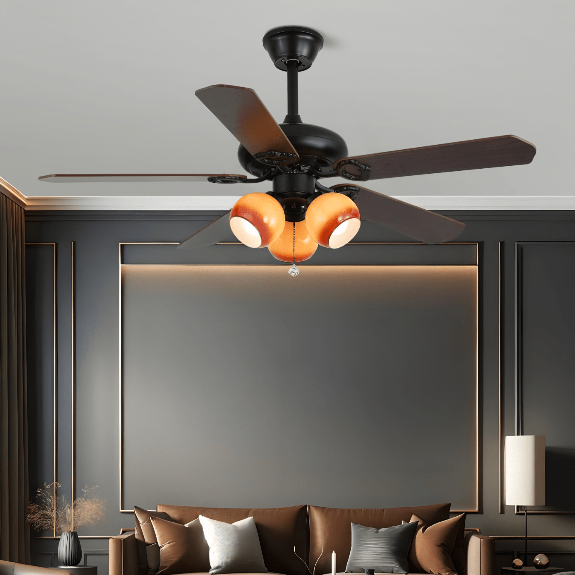 Plafonnier ventilateur vintage Nomaro