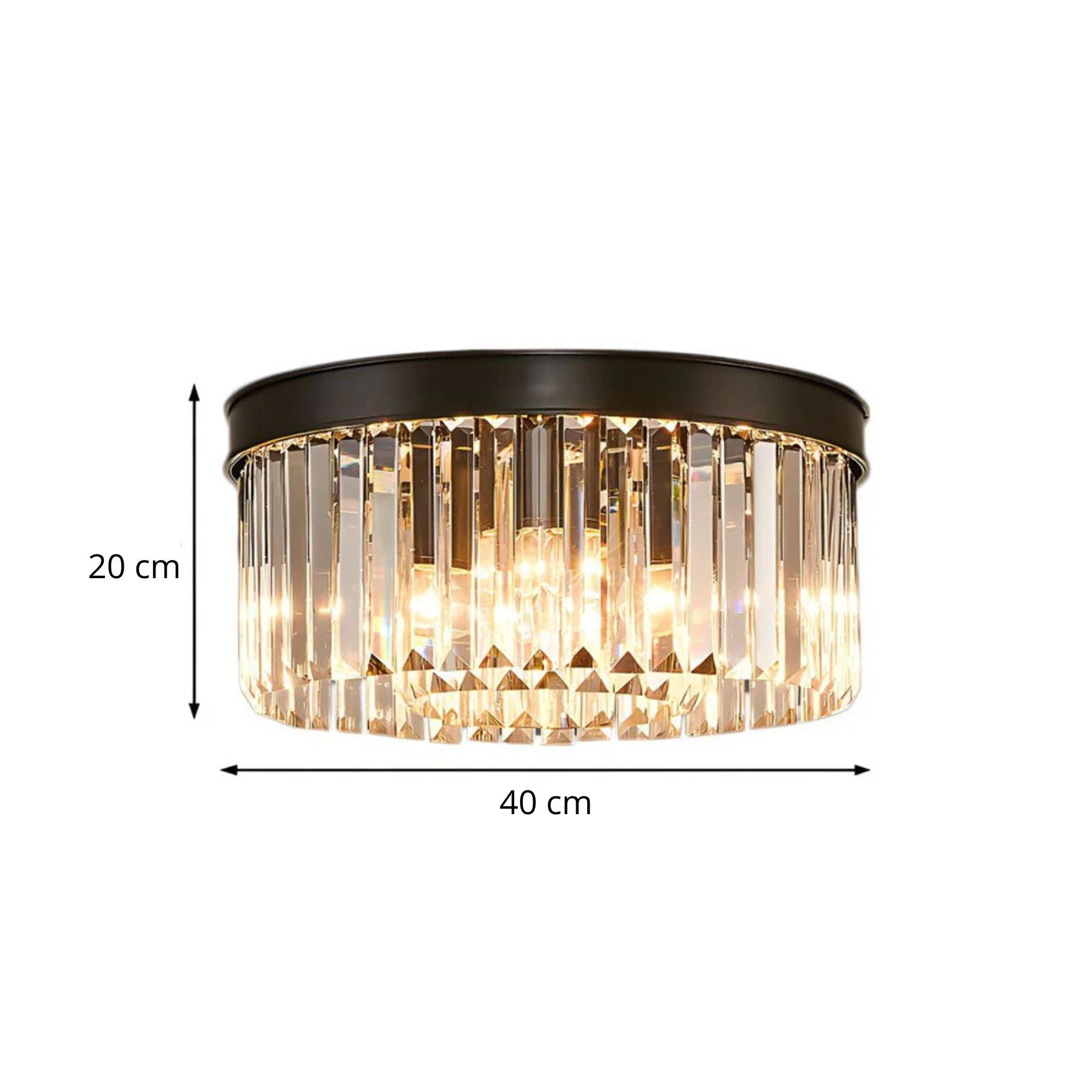 Plafonnier Sorionne en cristal