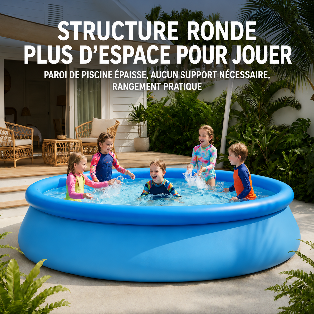 Piscine gonflable extérieure Gacieloris