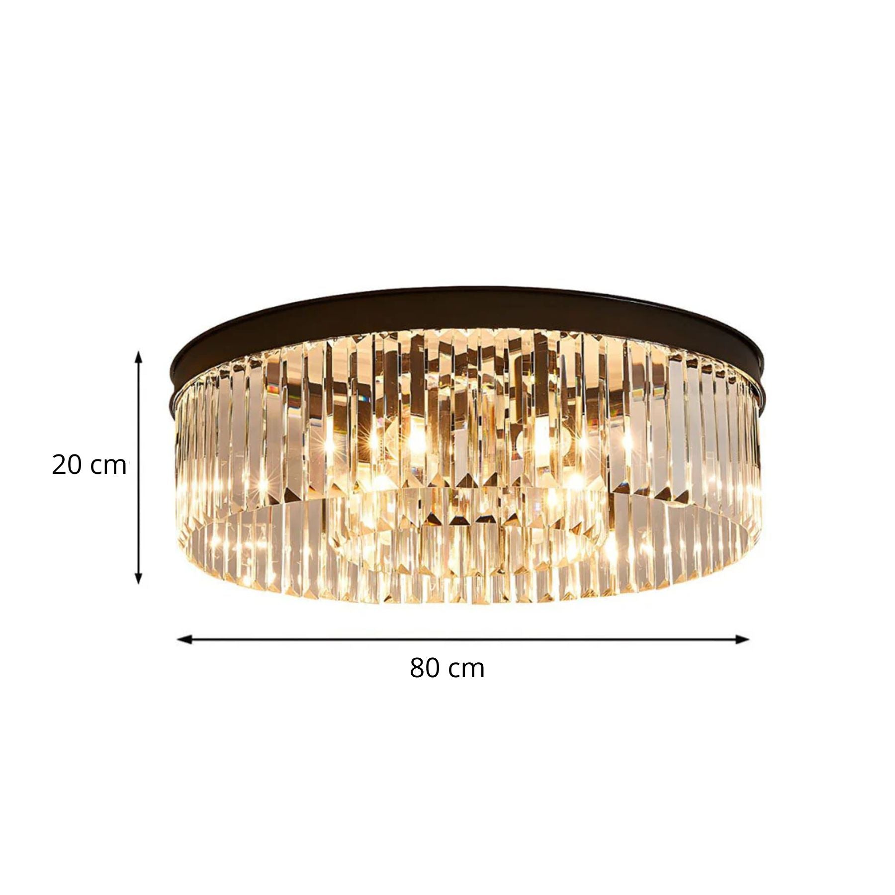 Plafonnier Sorionne en cristal