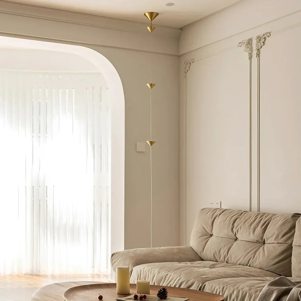 Lampe du sol au plafond Borain