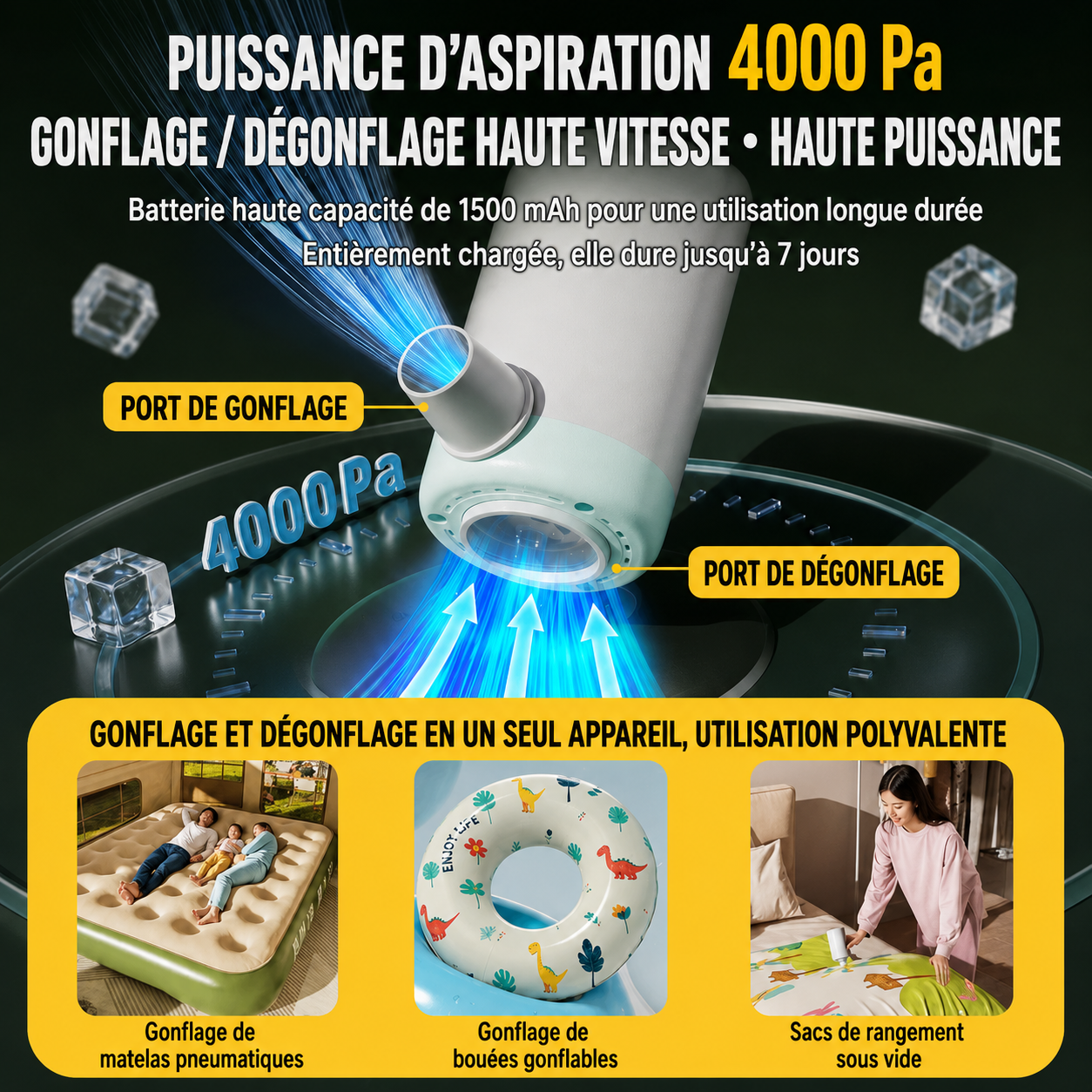 Piscine gonflable extérieure Mararico