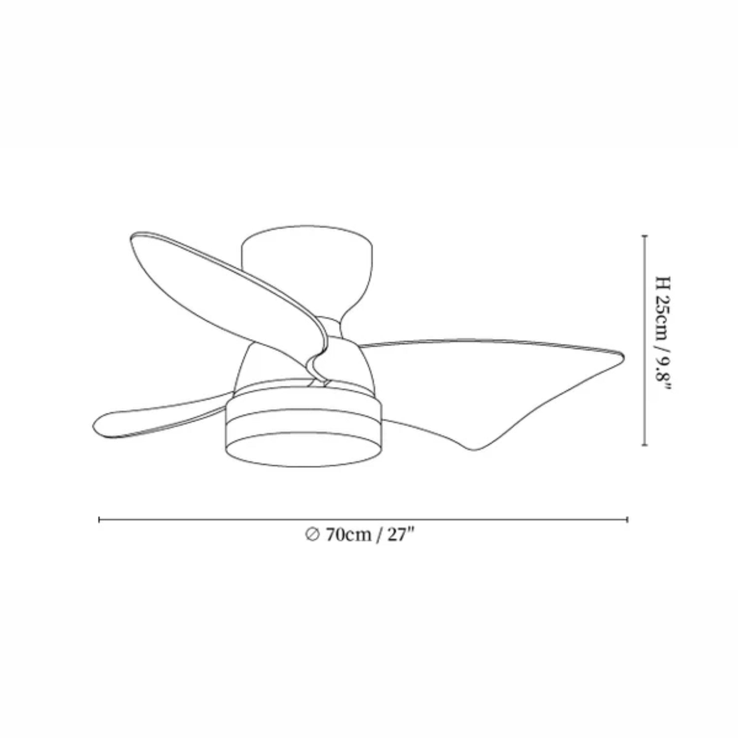 Plafonnier ventilateur Taéllya