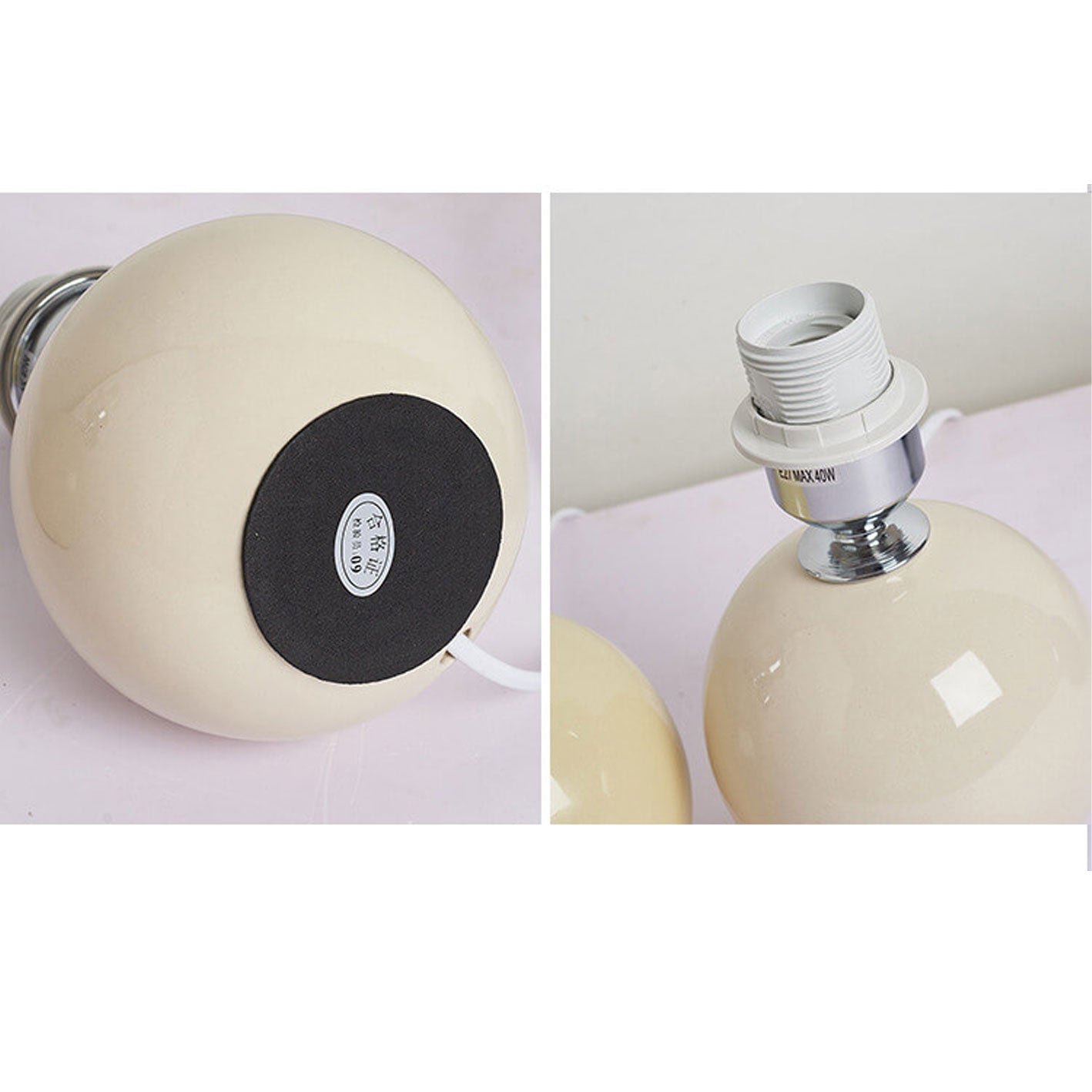 Lampe de table plissée Haionoris