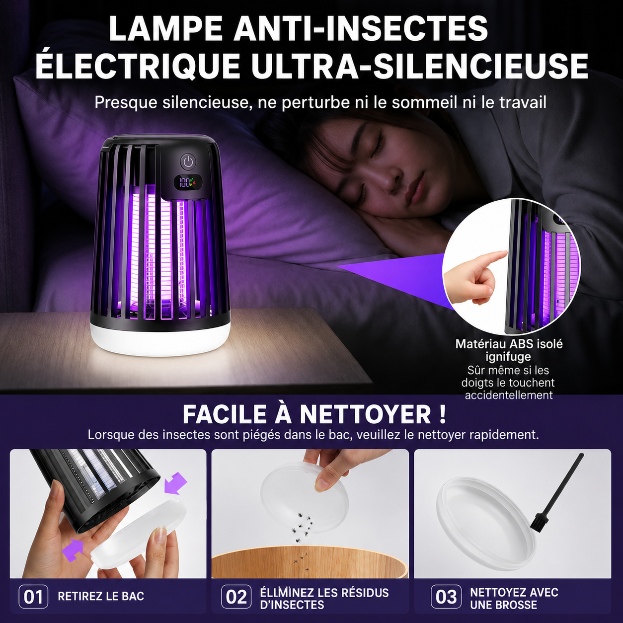 Lampe extérieure antimoustiques Liavéaire