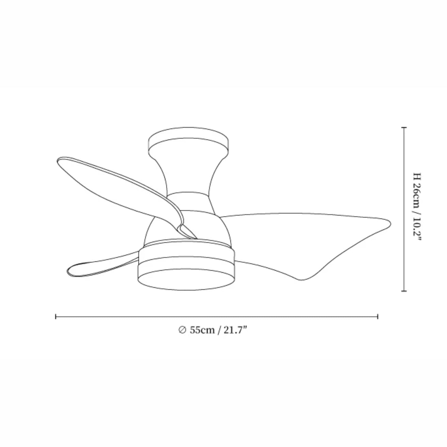 Plafonnier ventilateur Sorielis