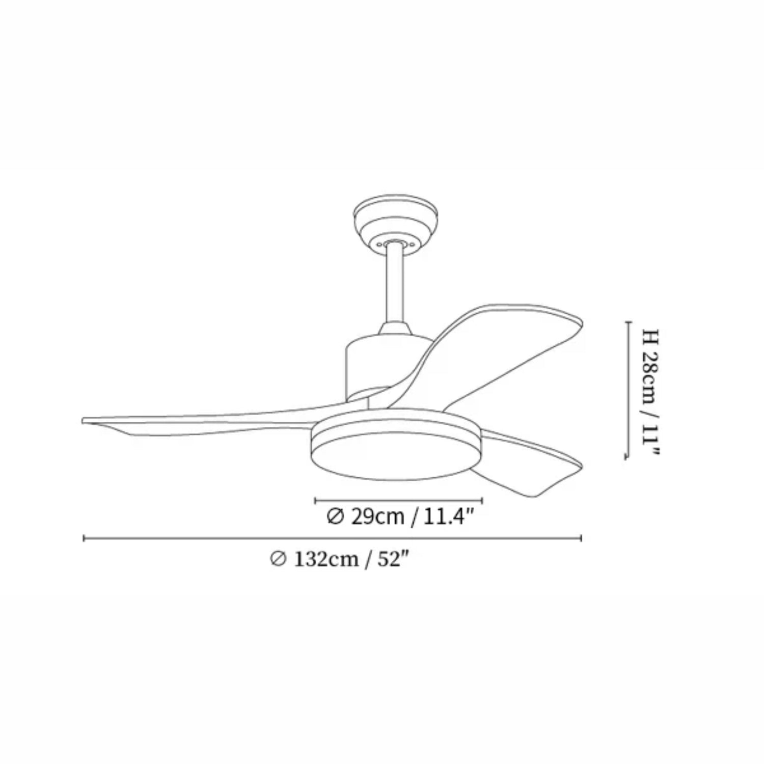Plafonnier ventilateur Felcorivo
