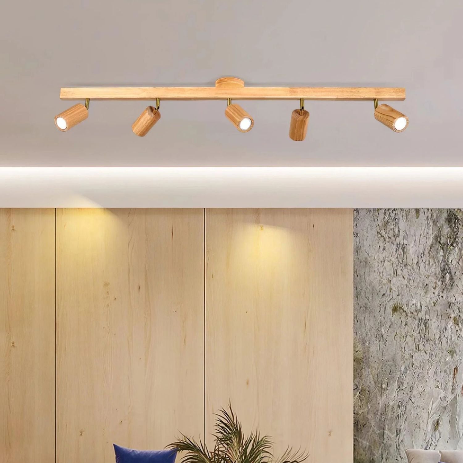 Plafonnier en bois Navelisse