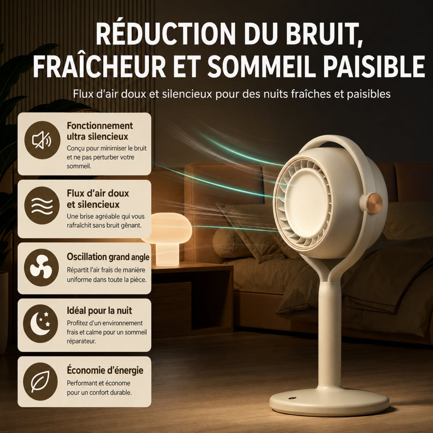 Ventilateur de bureau Tocalmont