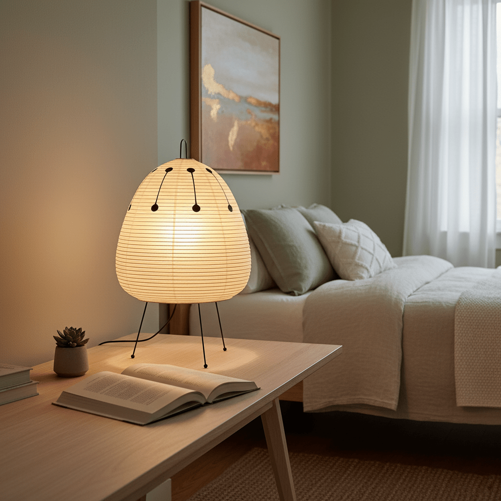 Lampe de table japonaise Pélvionalis