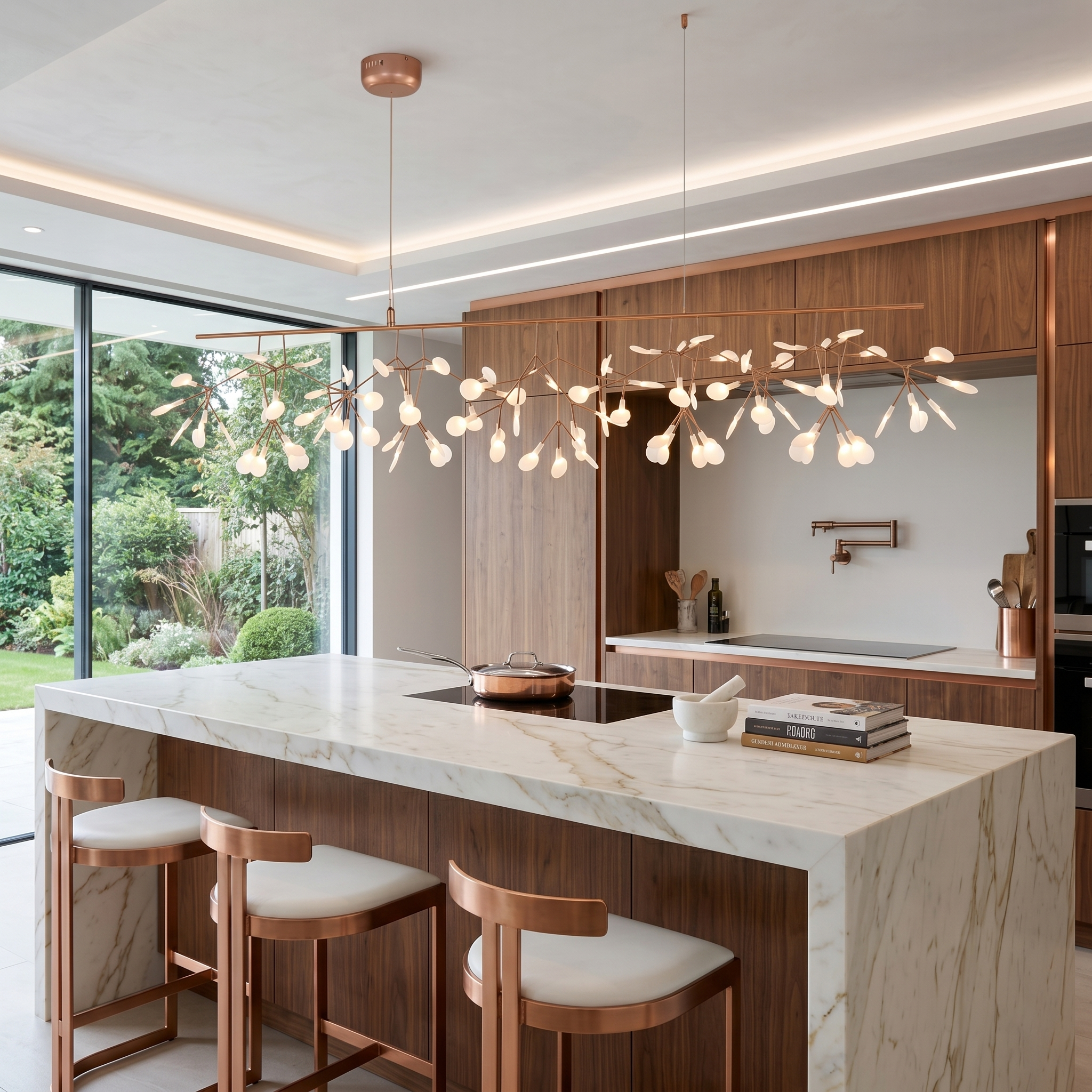 Lustre sculptural Iloreux
