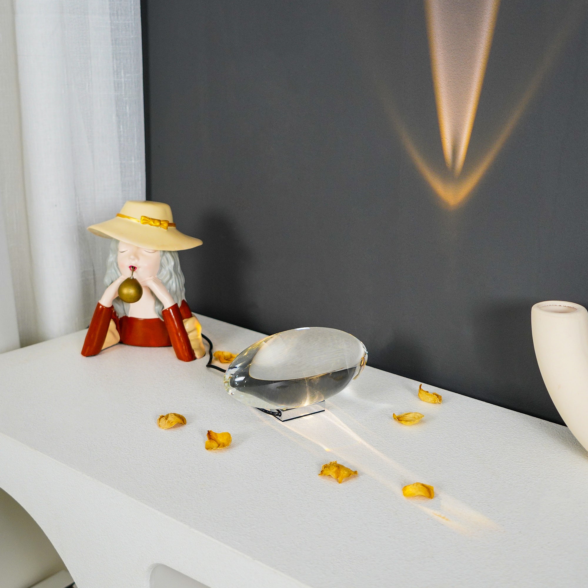 Lampe de table Velionne en cristal