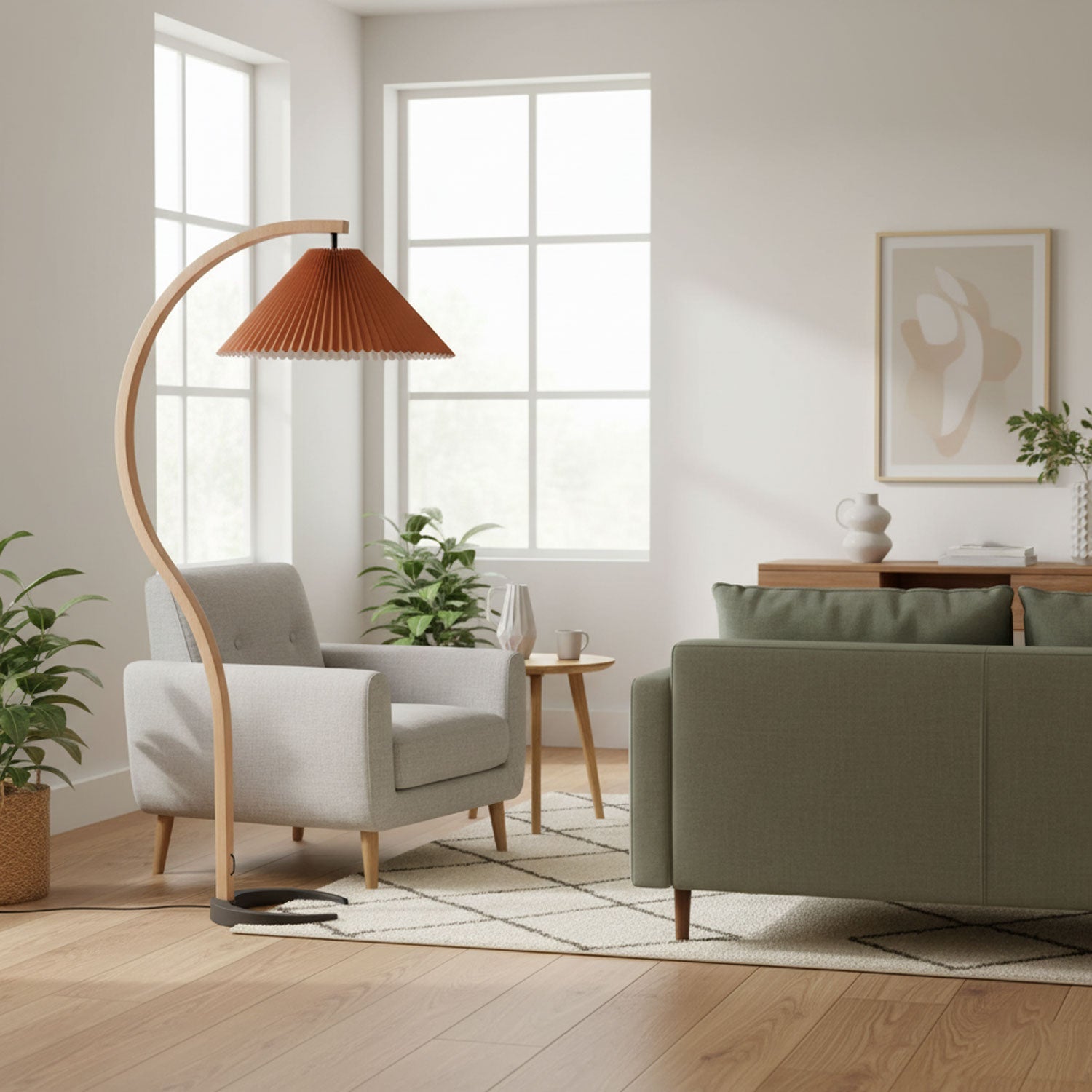 Lampadaire scandinave Roeléco