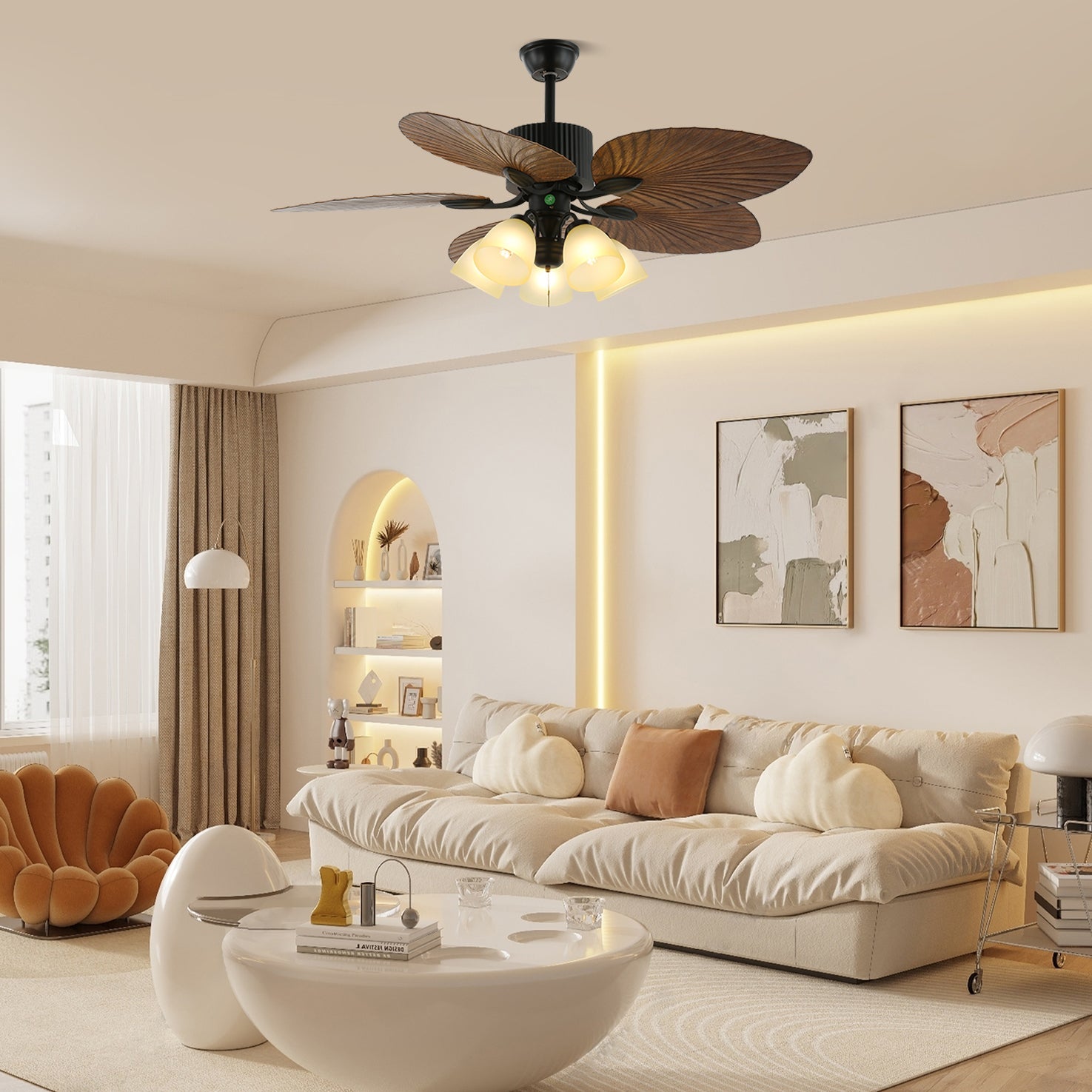 Plafonnier ventilateur Raavel