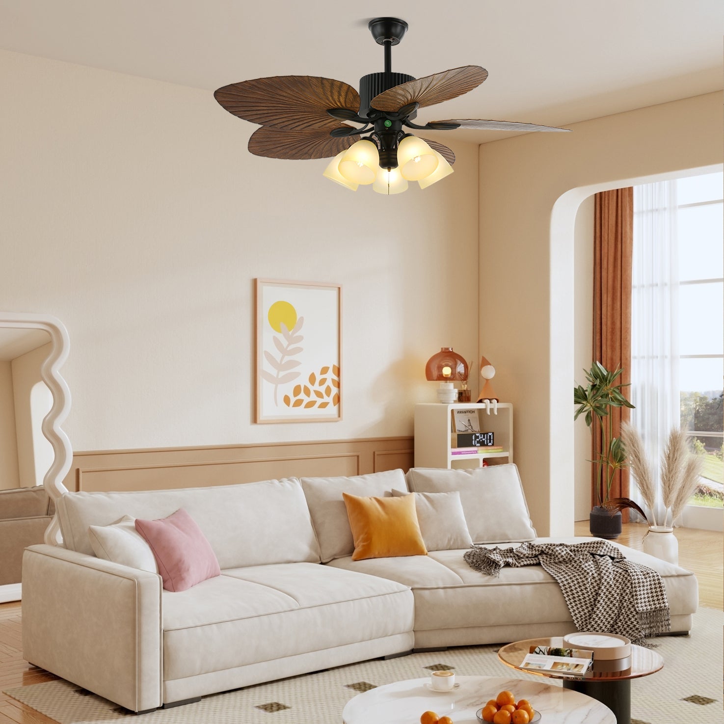 Plafonnier ventilateur Raavel