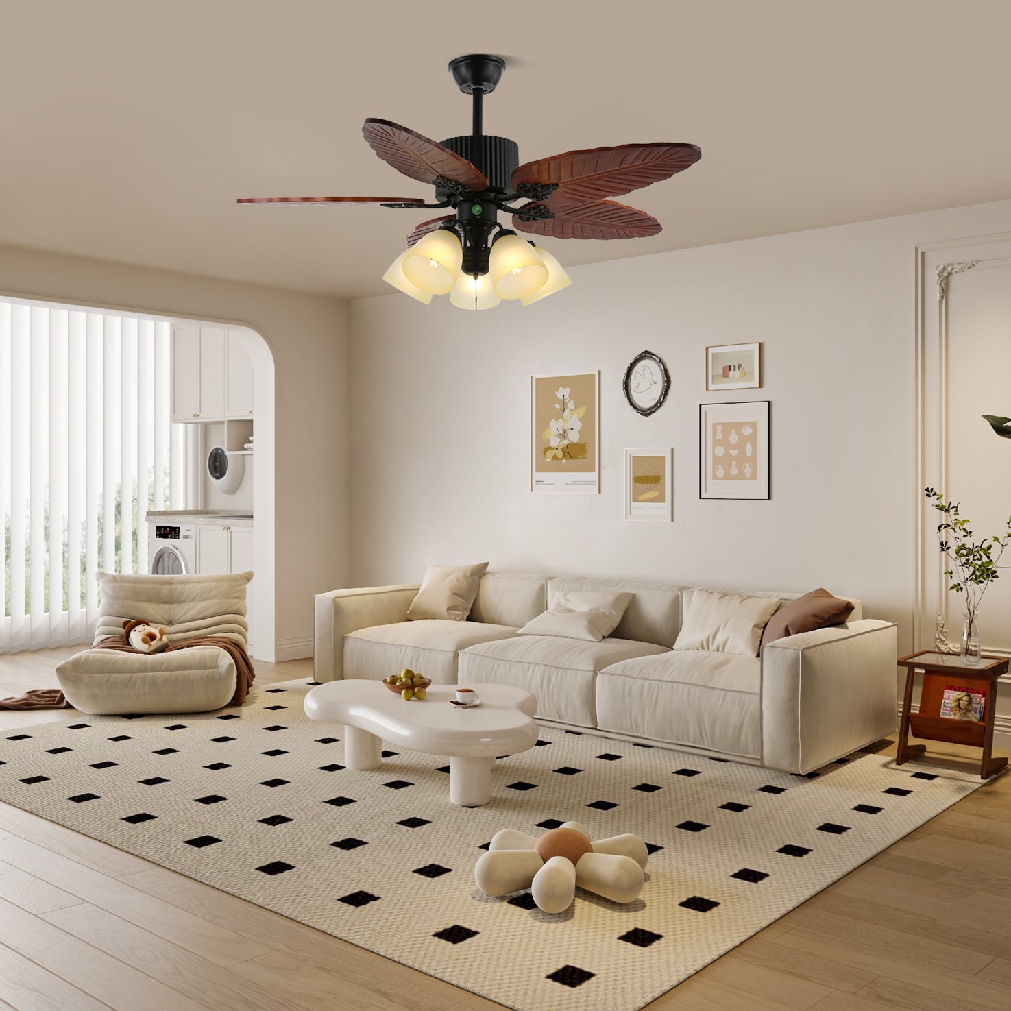 Plafonnier ventilateur Raavel