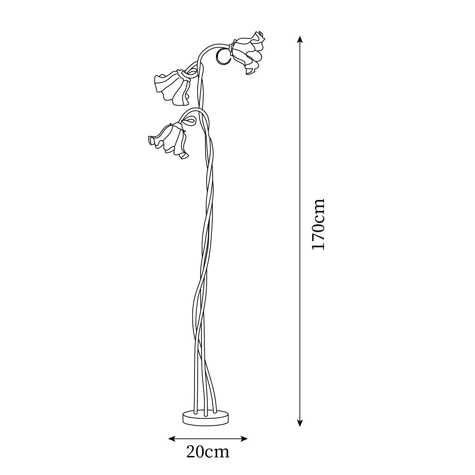 Lampadaire floral Viluxico