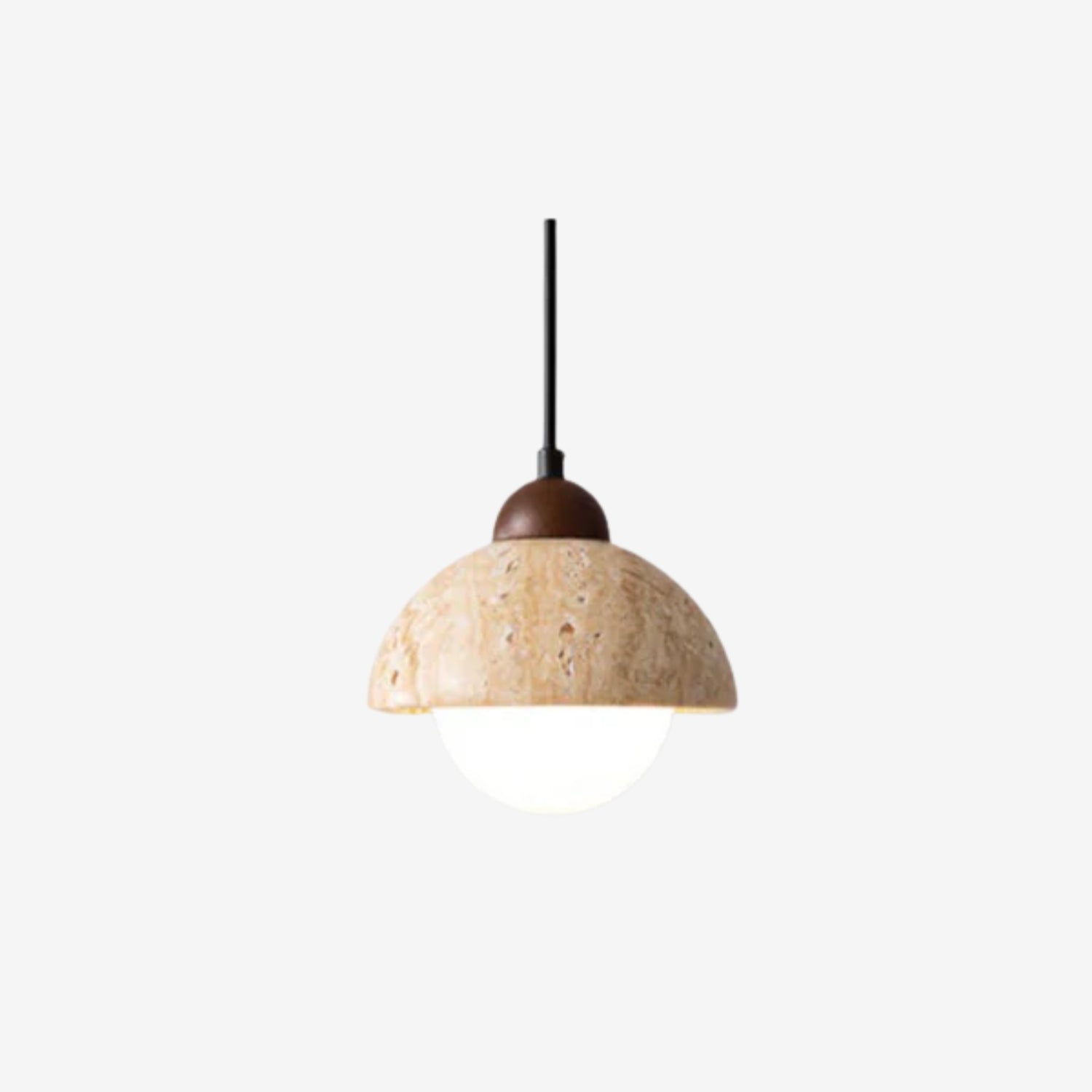 Suspension Elovia en travertin