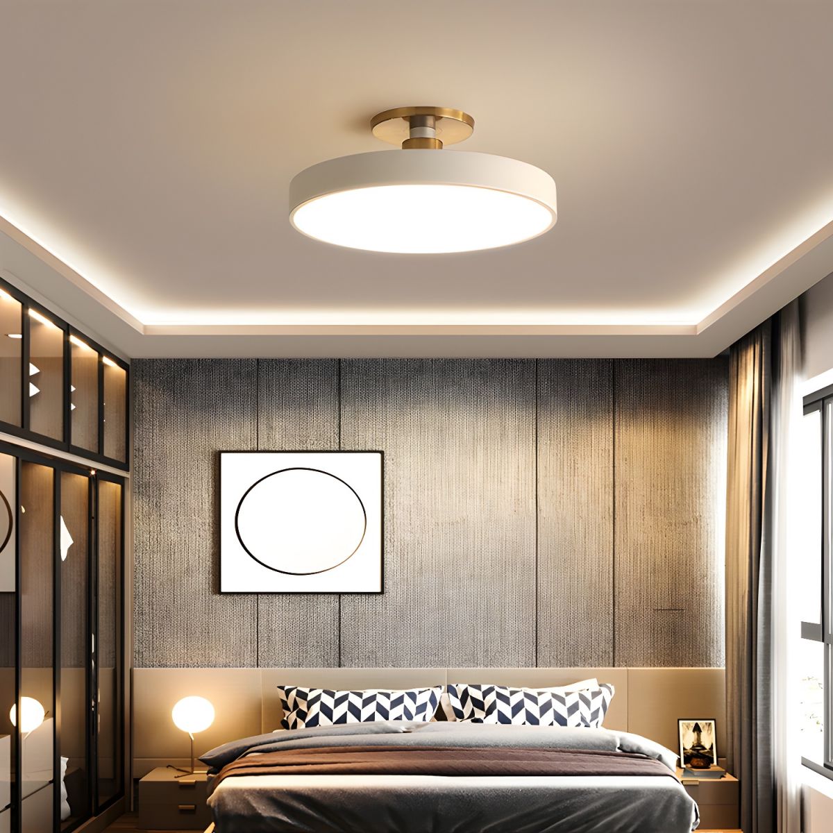 Plafonnier rond Soronec