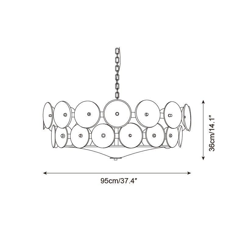 Lustre rond Kodoreco