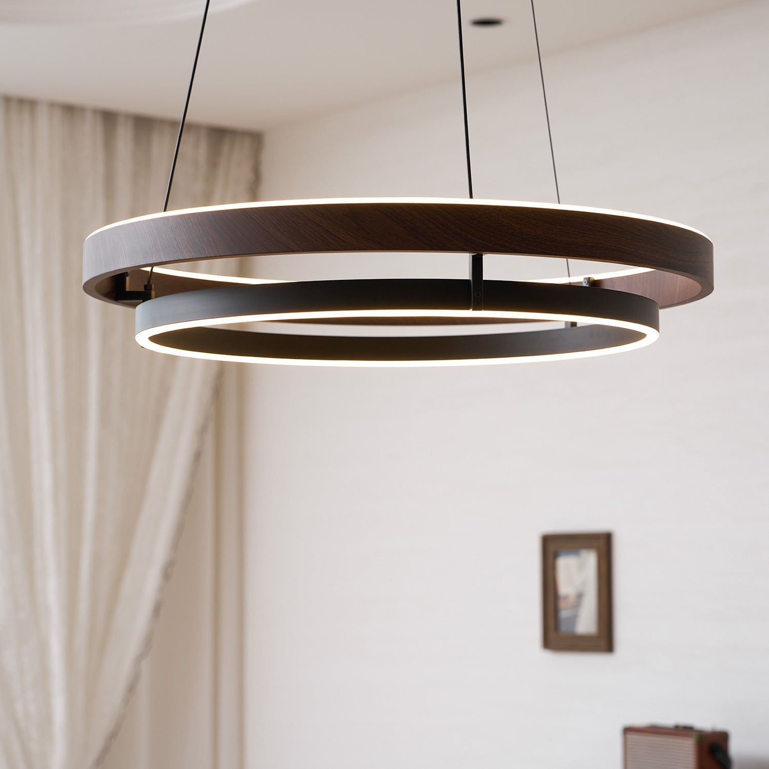 Lustre double anneau Hainelle