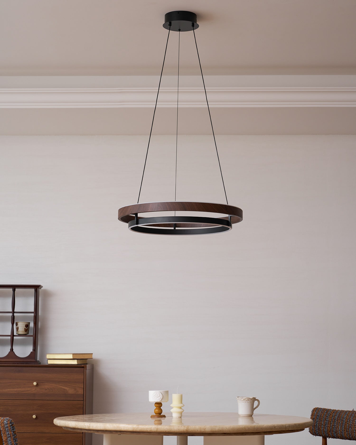 Lustre double anneau Hainelle