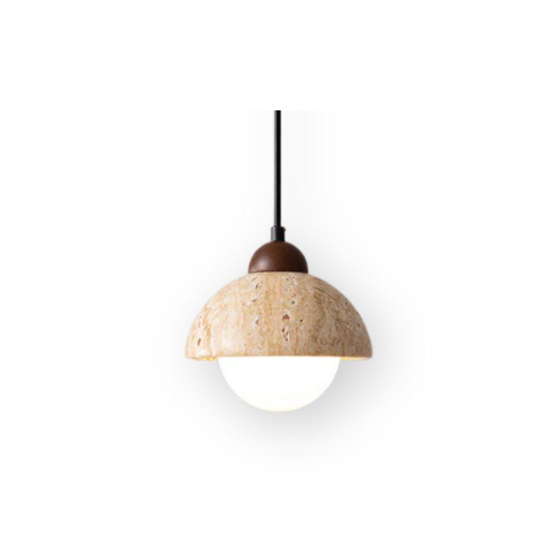 Suspension Elovia en travertin