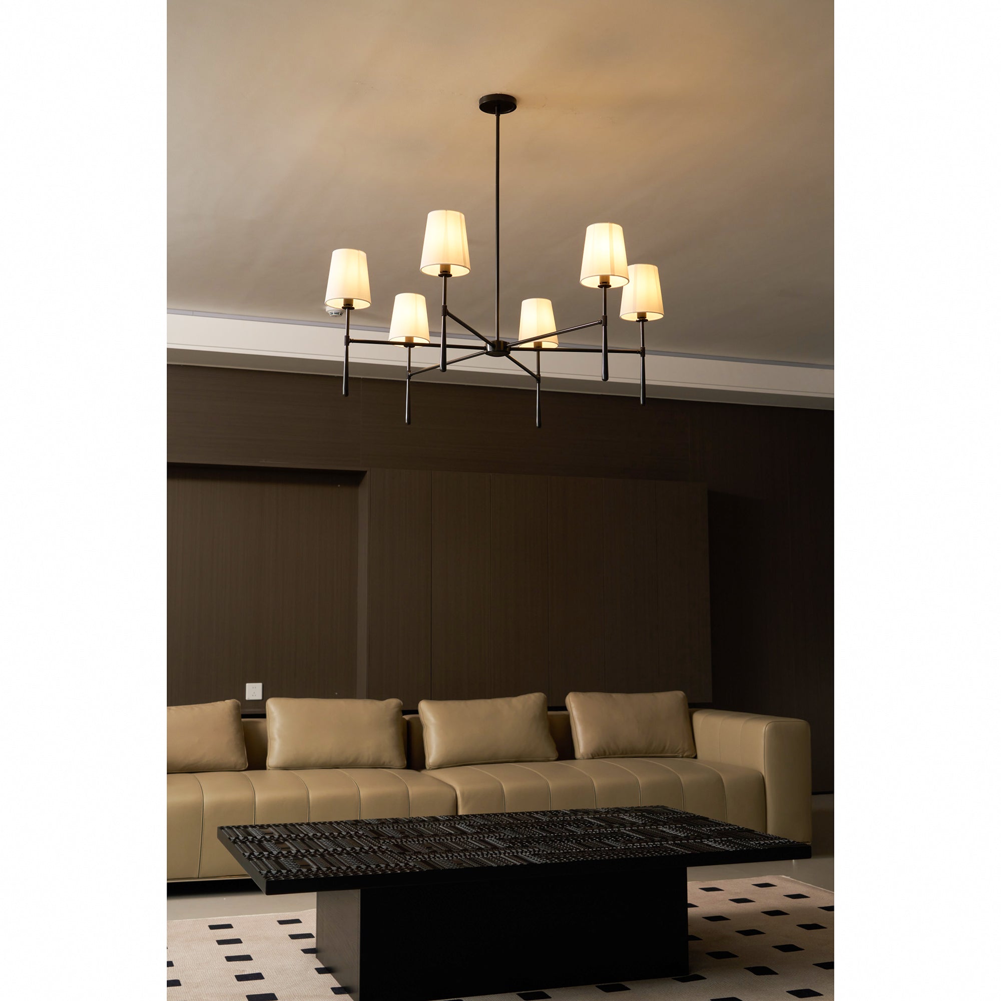 Lustre rond Qucororin