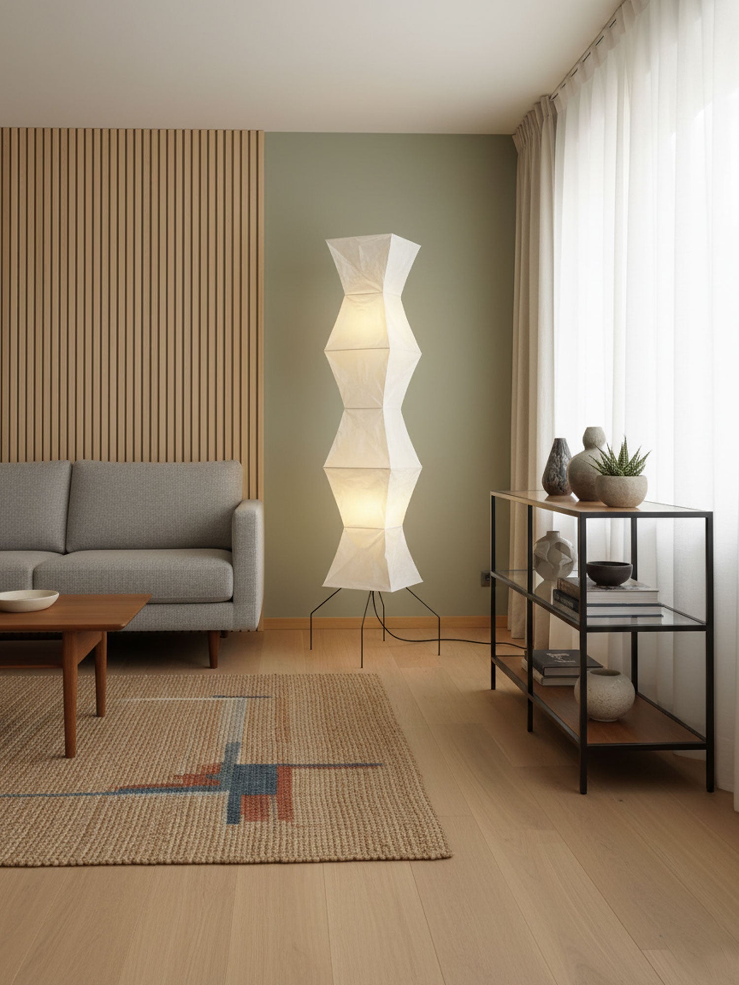 Lampadaire sculptural Taellella