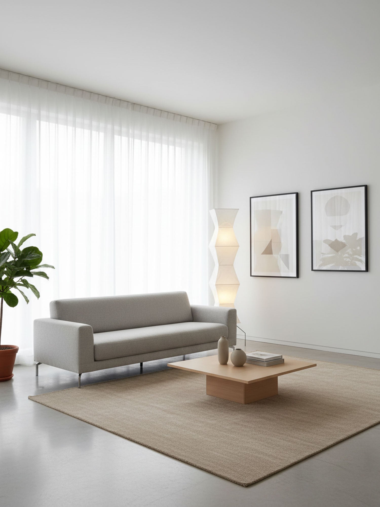Lampadaire sculptural Taellella