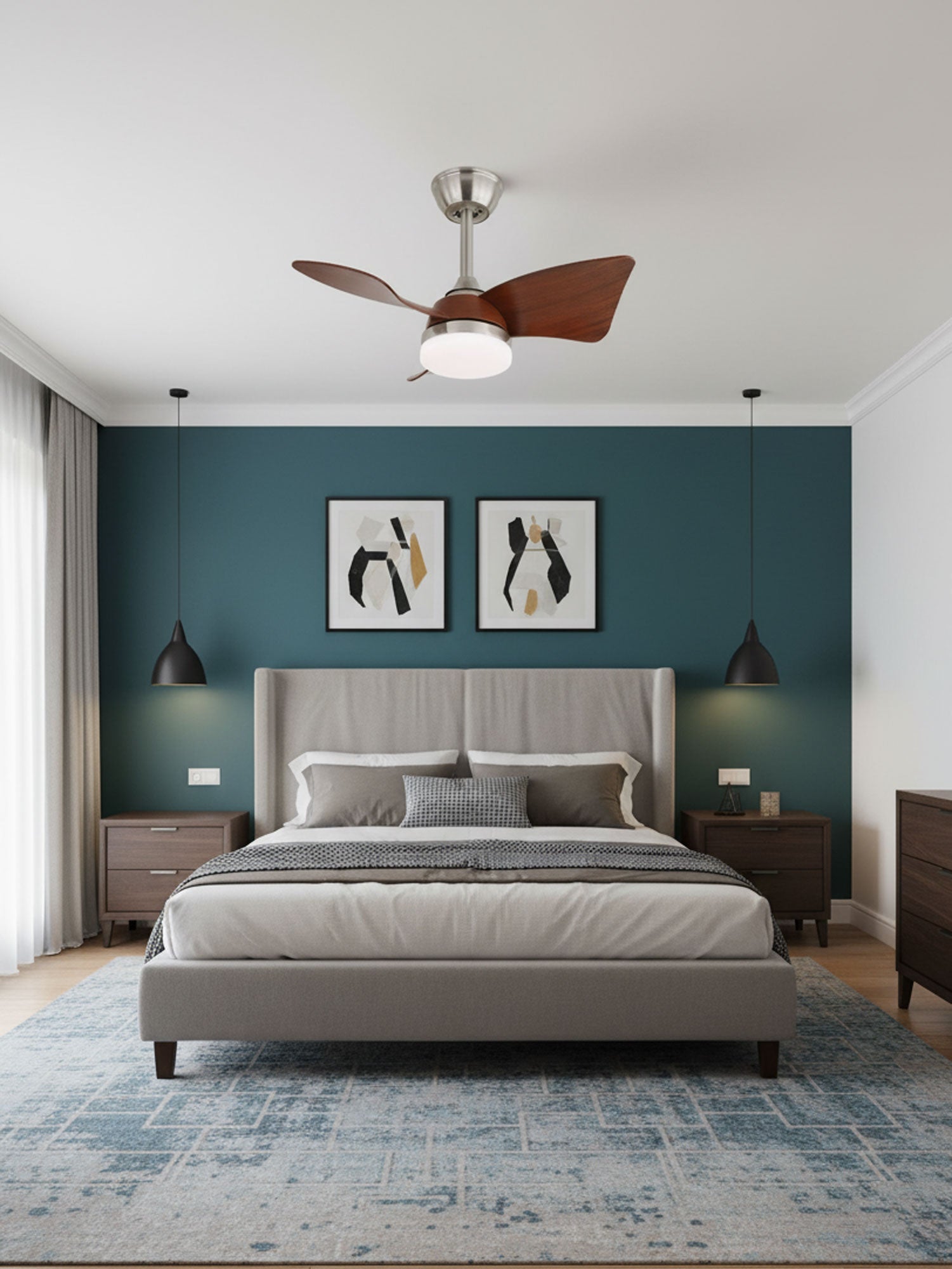 Plafonnier ventilateur moderne Sorliorvauxel
