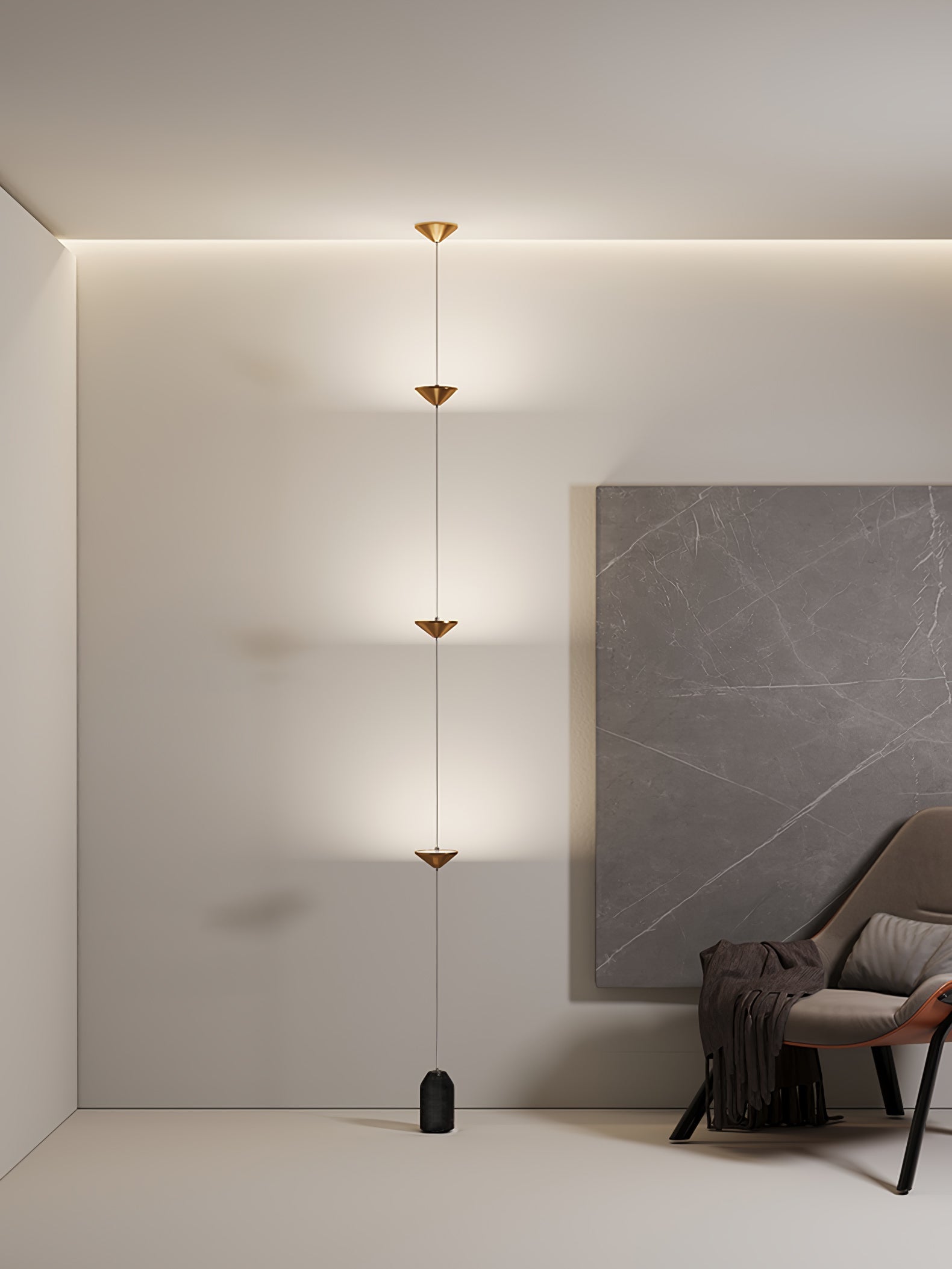 Lampadaire linéaire Marinico