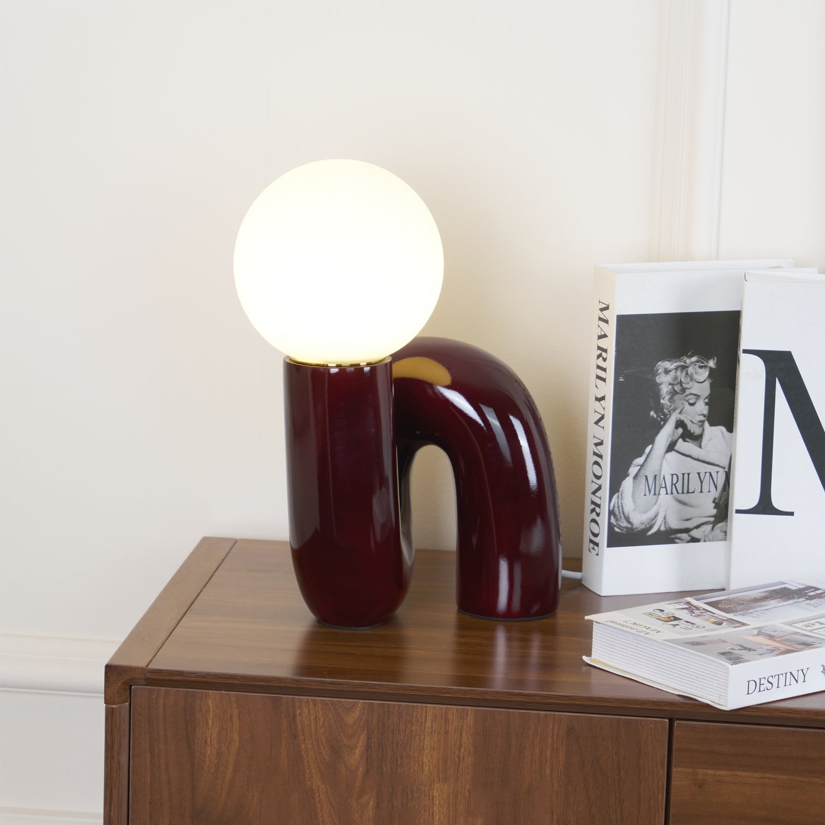 Lampe de table spirale Vaellorin