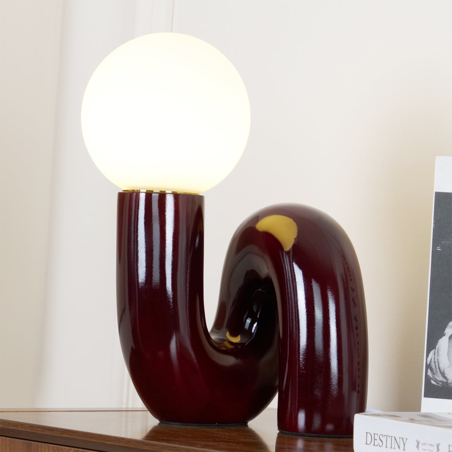 Lampe de table spirale Vaellorin