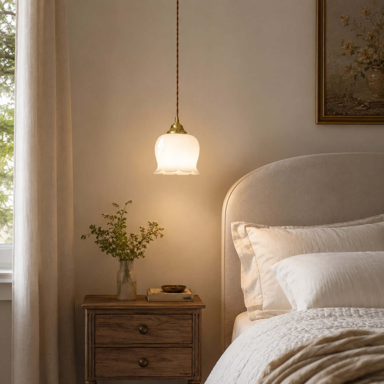 Suspension fleur Hovignia