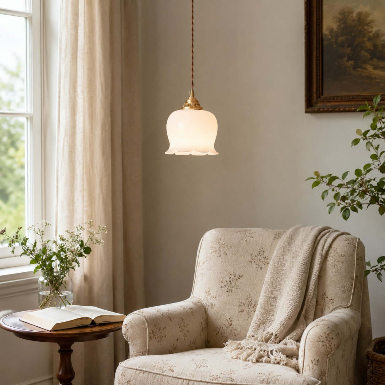 Suspension fleur Hovignia