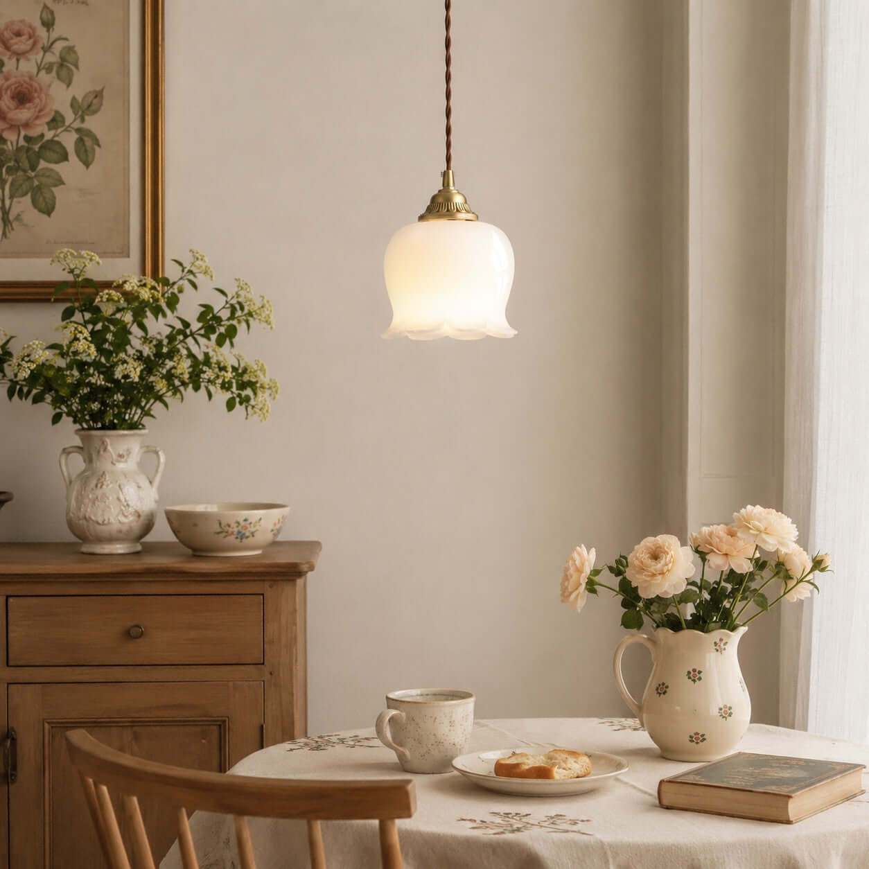 Suspension fleur Hovignia