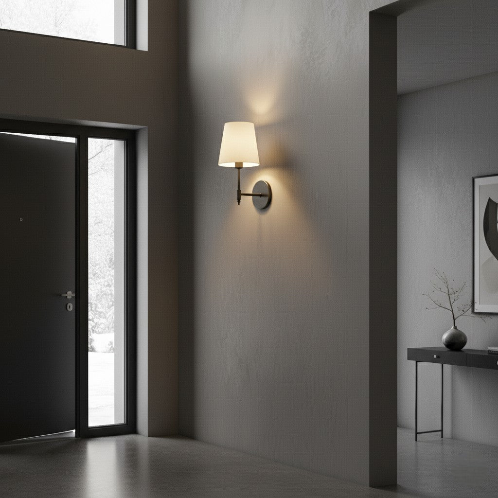 Applique Murale Sans Fil Moderne - Noir - Valora Design