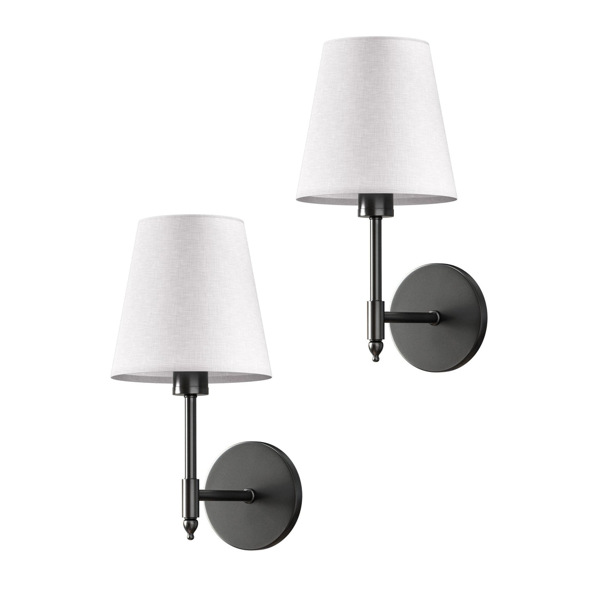 Applique Murale Sans Fil Moderne - Noir