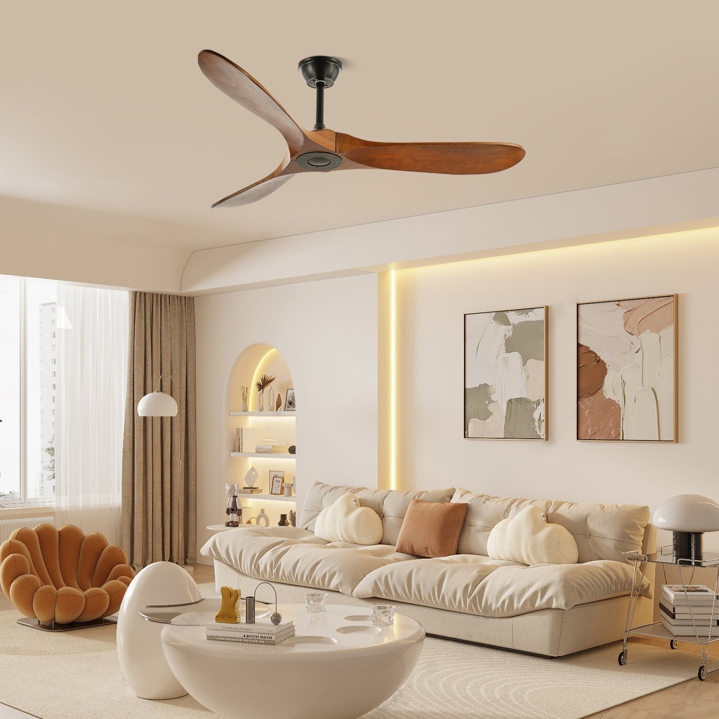 Aureza ventilateur de plafond bois - Valora Design