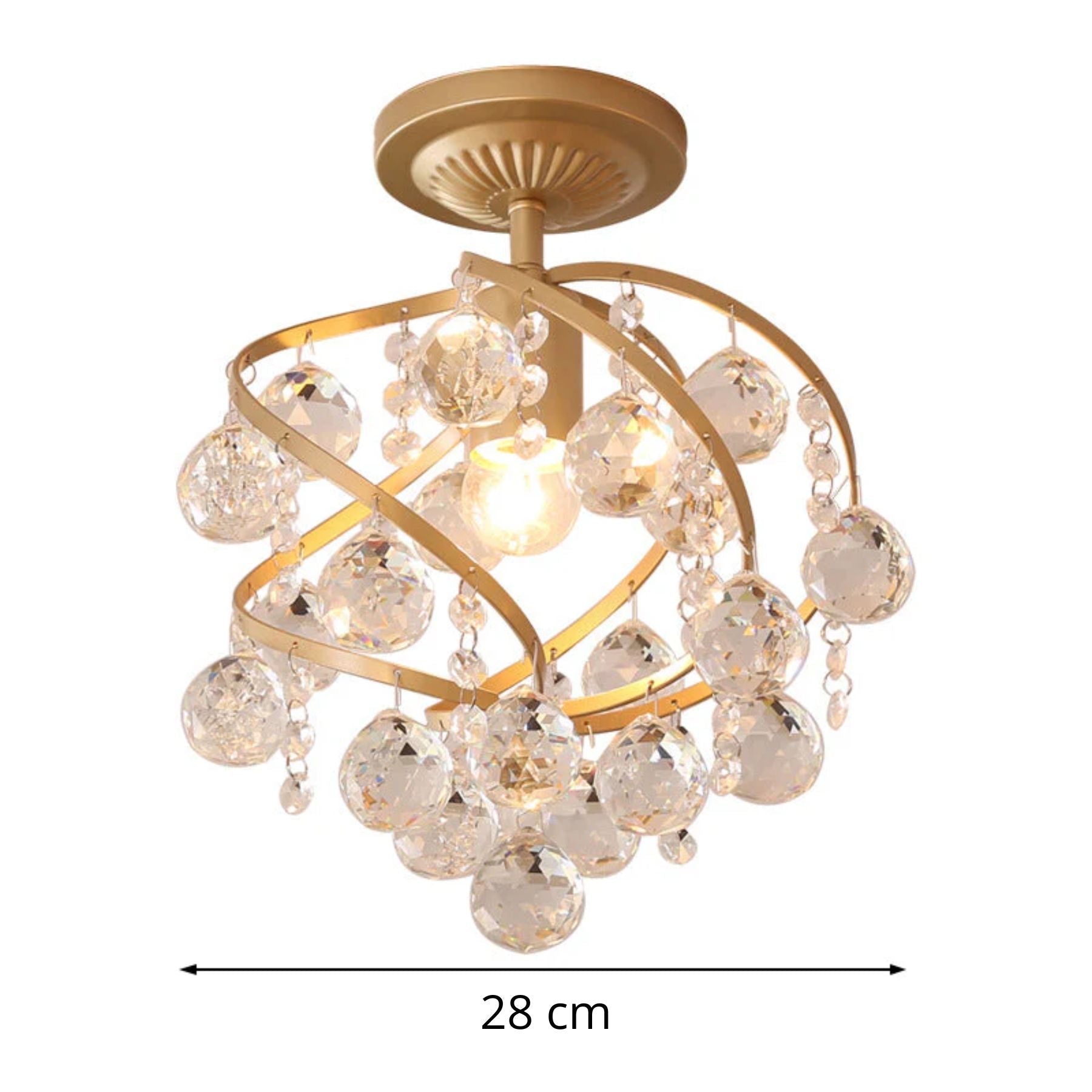 Kavelo plafonnier cristal - Valora Design