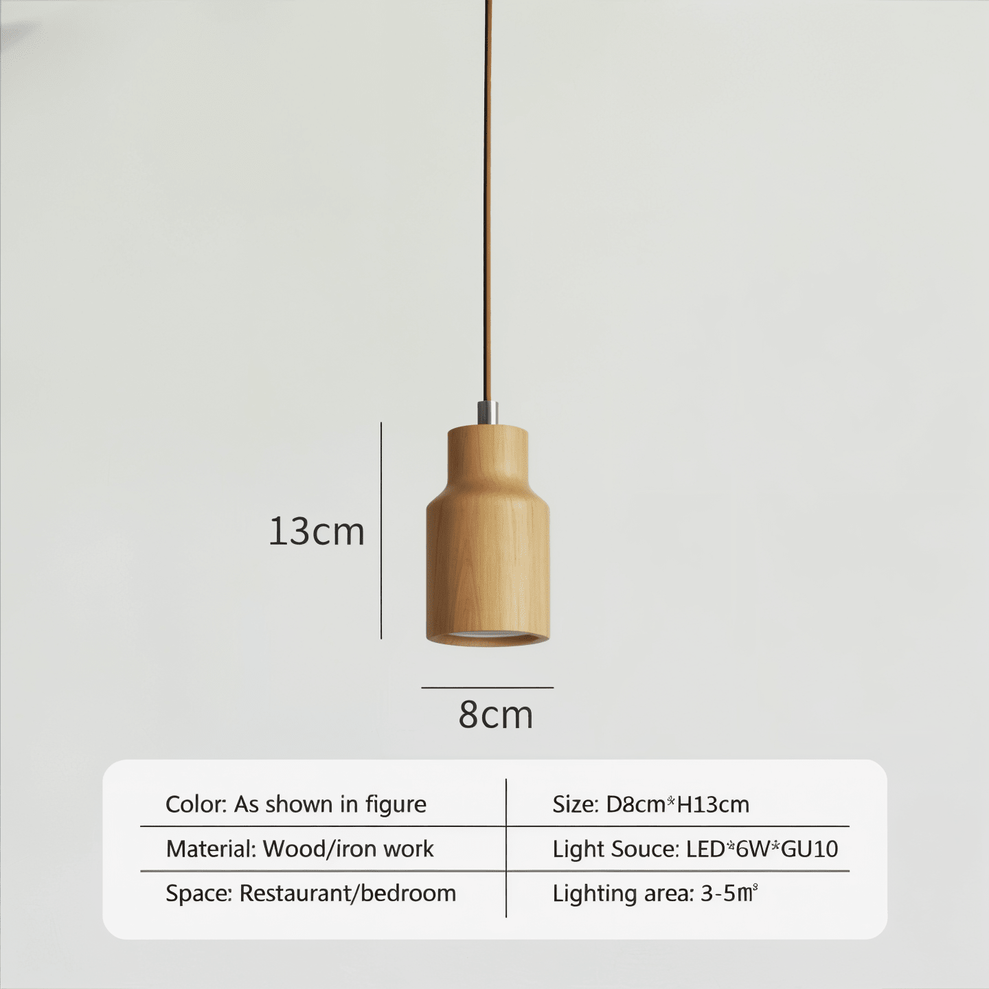Kenira suspension bois - Valora Design