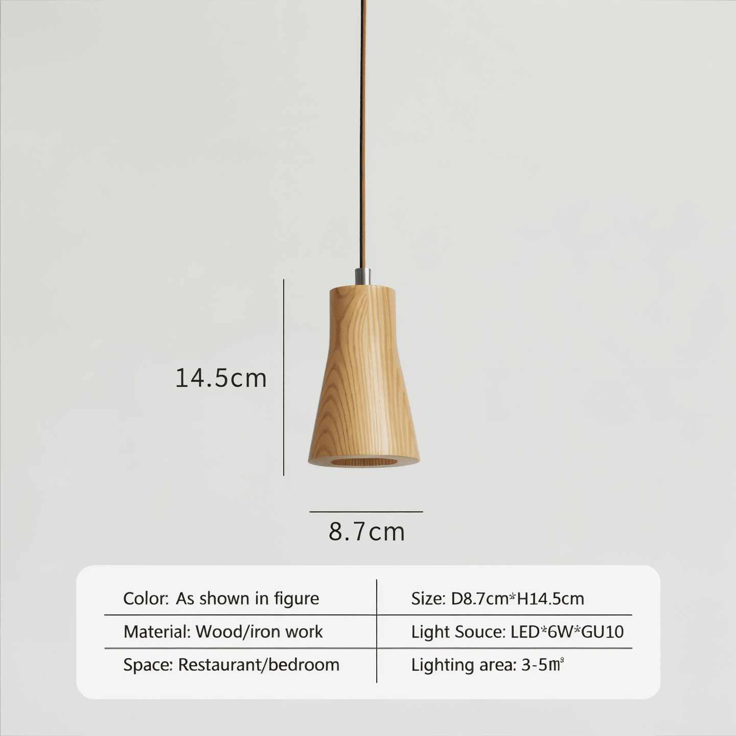 Kenira suspension bois - Valora Design