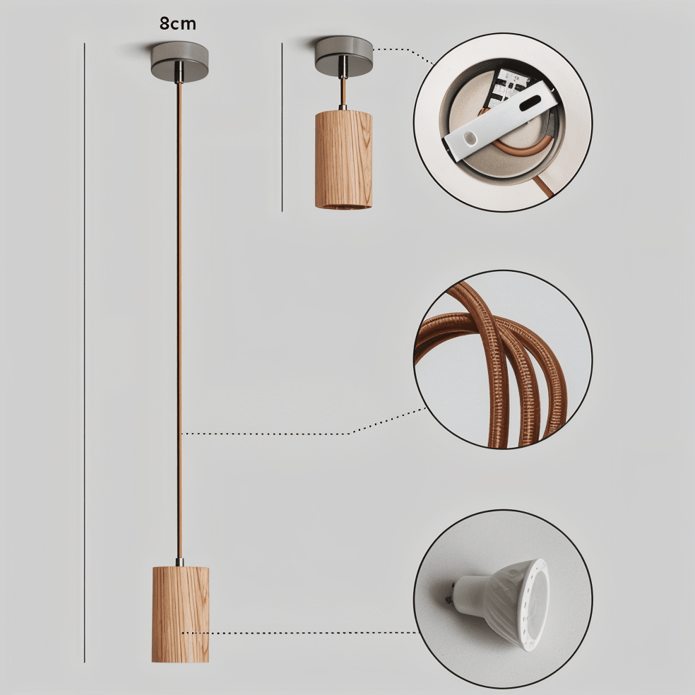 Kenira suspension bois - Valora Design