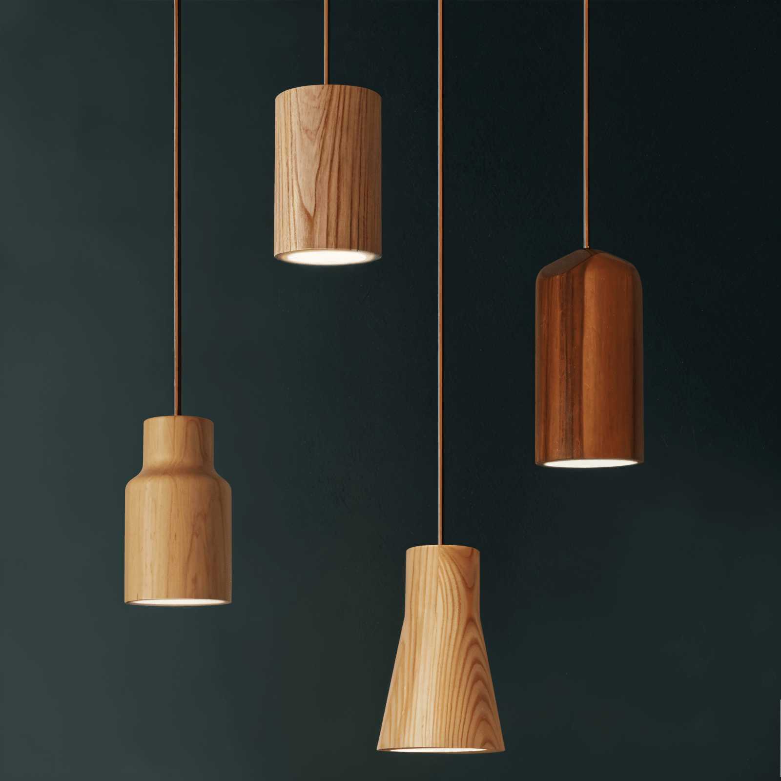 Kenira suspension bois - Valora Design